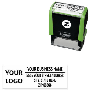 Custom Logo or Photo Your Address Stamp template
