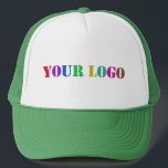 Custom Logo or Text Promotional Trucker Hat<br><div class="desc">Design Your Own Custom Company Logo or Photo / QR Code or Text Promotional Business Personalised Trucker Hats - Add Your Logo / Image or Text / Information - Resize and move or remove and add text / elements or image with Customisation tool. Please use your logo - image that...</div>