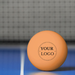 Custom Logo Orange Business Promotional Branding Ping Pong Ball
