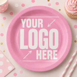 Custom Logo Paper Plates Personalised Party Plat