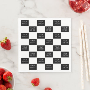 Custom Logo Pattern Professional Company Business  Napkin