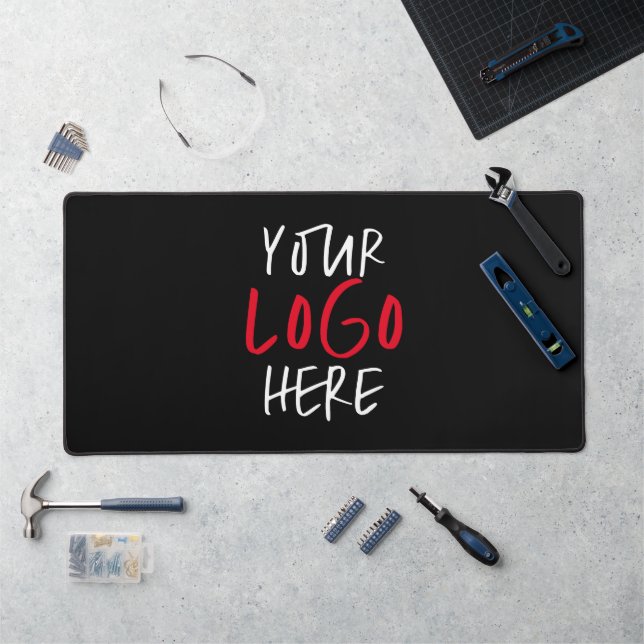 Custom Logo Personalised Business Branding Desk Mat (Workstation)