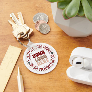 Custom Logo Personalised Business Elegante Trends Key Ring