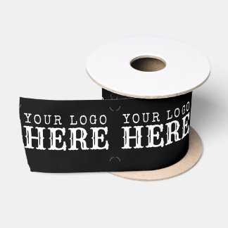 Custom Logo Personalised Business & Packaging 3" Satin Ribbon