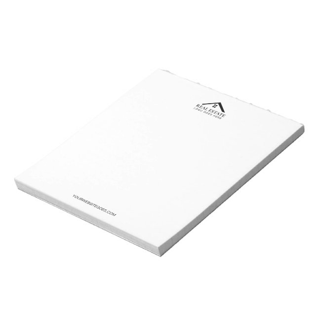 Custom Logo Personalised Real Estate Agent Notepad (Rotated)