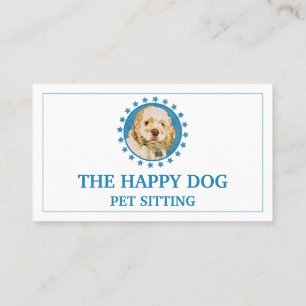 Custom Logo Pet Sitting Business Card