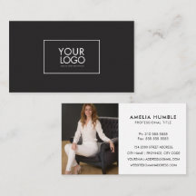 Custom Logo & Photo Business card template
