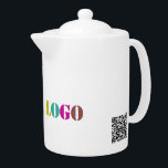 Custom Logo Photo Business Promotional Teapot<br><div class="desc">Custom Logo Your Business Promotional Personalised Gift - Make Unique Your Own Design - Add Your Logo / Image / Text / more - Resize and move or remove and add elements / image with customisation tool. Choose / add your favourite background / text colours ! Good Luck - Be...</div>