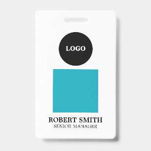 Custom Logo Photo Employee ID Badge