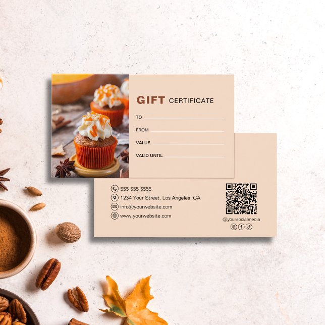 Custom Logo Photo Fall Autumn Bakery Business (Custom Logo Photo Fall Autumn Bakery Business)