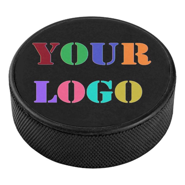 Custom Logo Photo Hockey Puck - Your Colours (3/4)