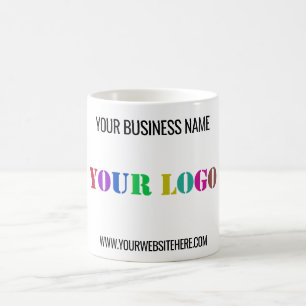 Custom Logo Photo Name Website Mug - Promotional