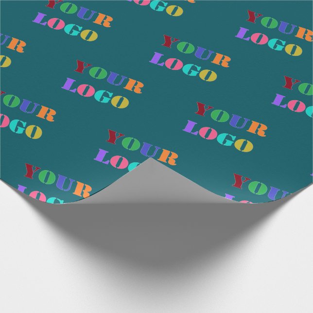Custom Logo Photo Promotional Personalised Colours Wrapping Paper (Corner)