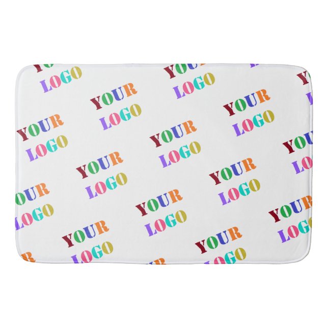 Custom Logo Photo Promotional Personalised Modern Bath Mat (Front)