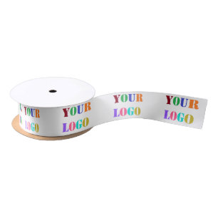 Custom Logo Photo Ribbon Promotional Your Business Satin Ribbon