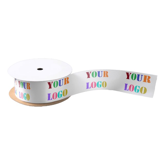 Custom Logo Photo Ribbon Promotional Your Business Satin Ribbon (Spool)