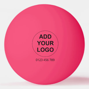 Custom Logo Ping Pong Ball - Pink