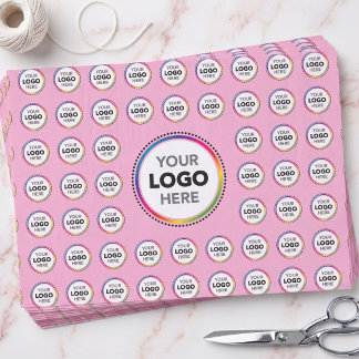 Custom Logo Pink Branding - Packaging Supplies - Tissue Paper