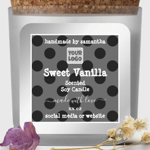 Custom Logo Product Packaging Labels Silver Frame