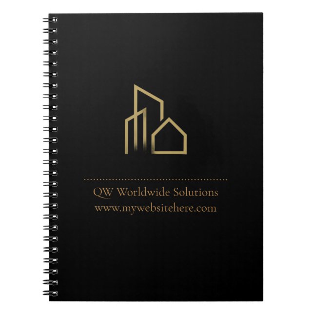 Custom Logo Promo No Minimum notebook (Front)