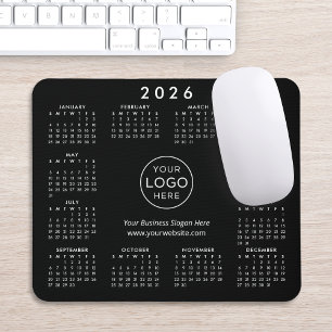 Custom Logo Promotional Business 2026 Calendar Mouse Pad