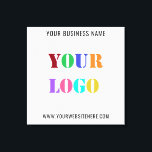 Custom Logo Promotional Business Canvas Print<br><div class="desc">Custom Logo and Text Promotional Business Personalised  - Add Your Logo / Image and Text / Information - Resize and move elements with customisation tool. Choose / add your favourite background colour !</div>