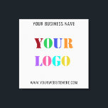 Custom Logo Promotional Business Canvas Print<br><div class="desc">Custom Logo and Text Promotional Business Personalised  - Add Your Logo / Image and Text / Information - Resize and move elements with customisation tool. Choose / add your favourite background colour !</div>