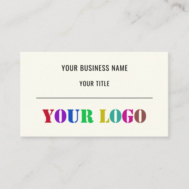 Custom Logo Promotional Business Personalised  Card (Front)