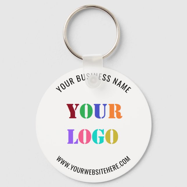 Custom Logo Promotional Business Personalised  Key Ring (Front)