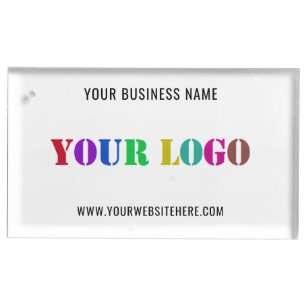 Custom Logo Promotional Business Personalised  Place Card Holder