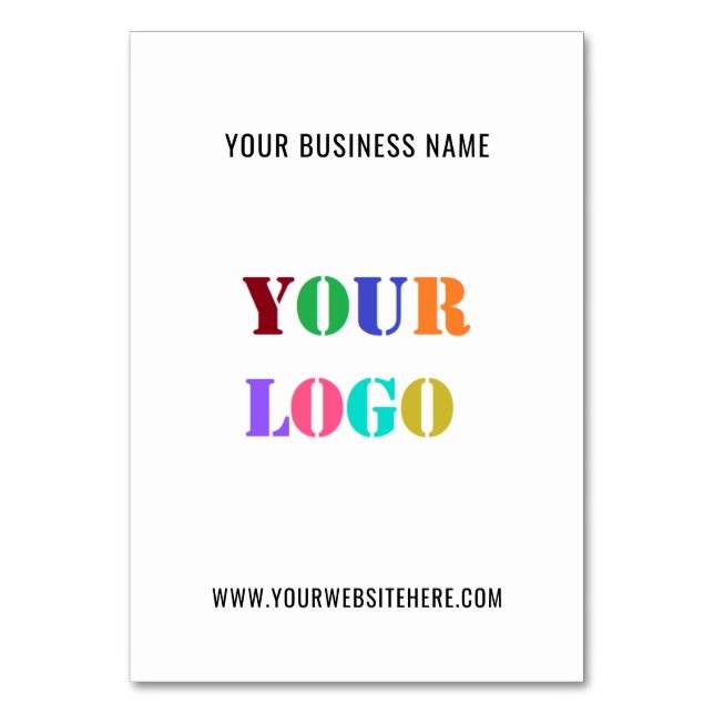 Custom Logo Promotional Business Personalised Table Number (Front)