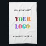 Custom Logo Promotional Business Personalised  Tea Towel<br><div class="desc">Custom Logo and Text Promotional Business Personalised  - Add Your Logo / Image and Text / Information - Resize and move elements with customisation tool. Choose / add your favourite background colour !</div>