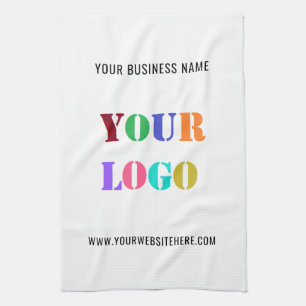 Custom Logo Promotional Business Personalised Tea Towel