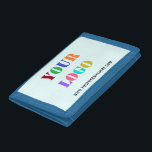 Custom Logo Promotional Business Personalised Trifold Wallet<br><div class="desc">Custom Logo and Text Promotional Business Personalised  - Add Your Logo / Image and Text / Information - Resize and move elements with customisation tool. Choose / add your favourite background colour !</div>