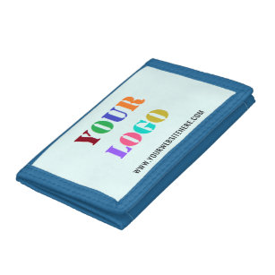 Custom Logo Promotional Business Personalised Trifold Wallet