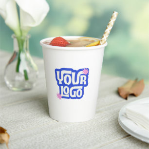 Custom Logo Promotional Event QR Code Paper Cups