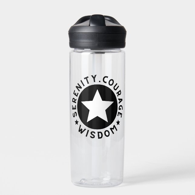 Custom Logo Promotional Meeting Merchandise Simple Water Bottle (Front)