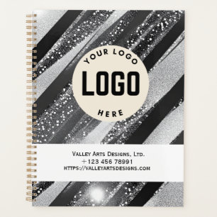 Custom Logo Promotional Notebook, Black Planner