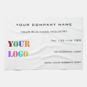 Custom Logo Promotional Personalised Business Your Tea Towel