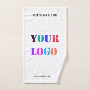 Custom Logo Promotional Your Business Personalised Bath Towel Set