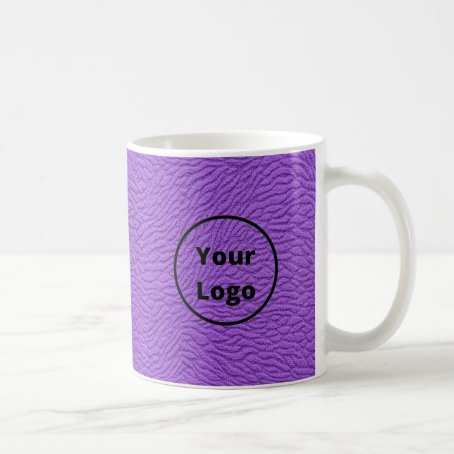 Custom logo purple carpet print coffee mug (Right)