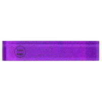 Custom logo purple rough surface print