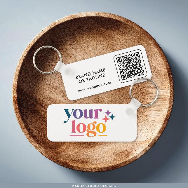 Custom Logo QR Code Branded  Key Ring (Creator Uploaded)
