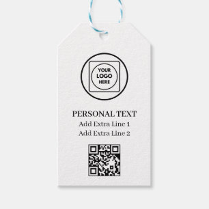 Custom Logo QR Code Business Gift Label price tags