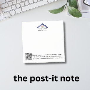 Custom Logo QR Code Post-it Notes