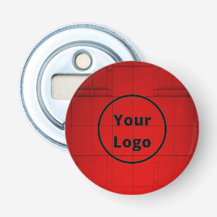 Custom logo red abstract architecture steps bottle opener