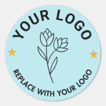 Custom Logo Round Sticker | Business Labels