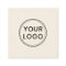 Custom logo rustic kraft square professional