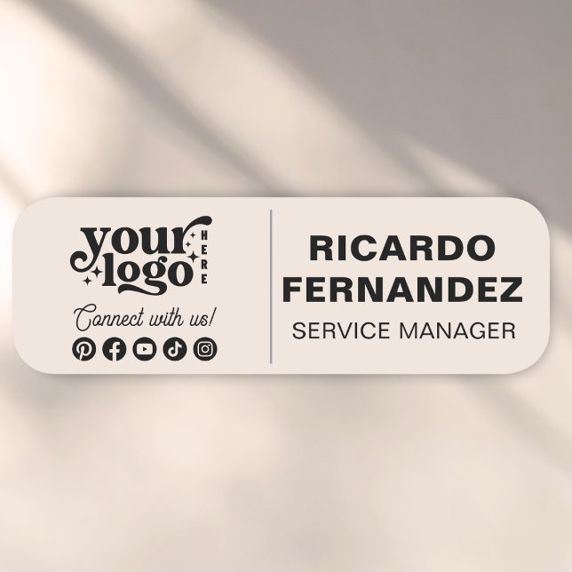 Custom Logo Safety Pin or Magnetic Name Badge for  (Creator Uploaded)