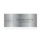 Custom Logo Silver Print Office Employee Staff
